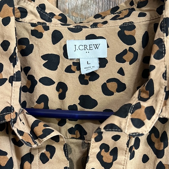 J. Crew leopard print top - Picture 2 of 7
